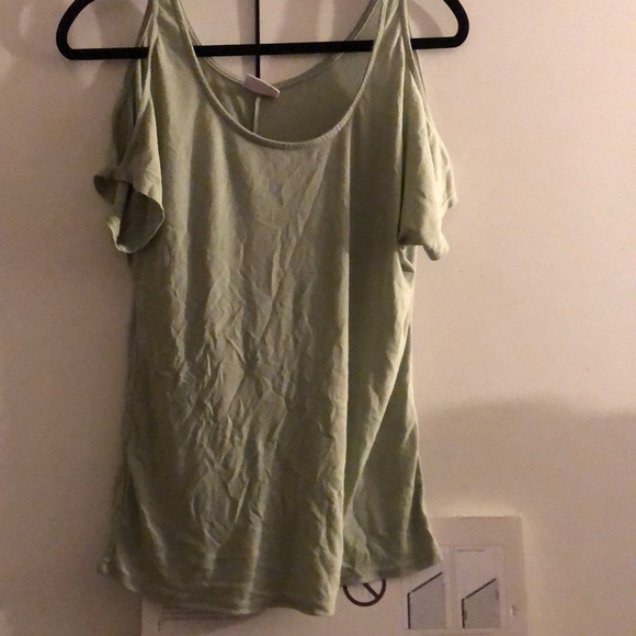 Green cut out shoulders sleeves - Picture 1 of 1